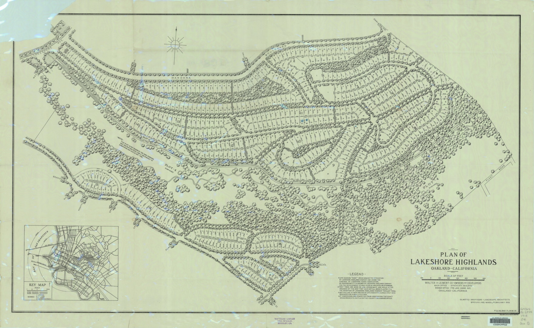 Crocker Highlands in Oakland CA, 1918 Photo Jottings